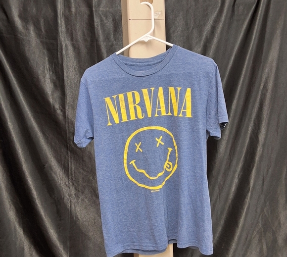 NIRVANA Other - NIRVANA Blue and Yellow Short Sleeve Tee